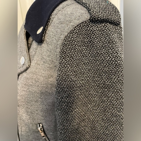 Theory Akashi K Moto Wool, Cotton and Cashmere Moto Jacket Large - Picture 10 of 15